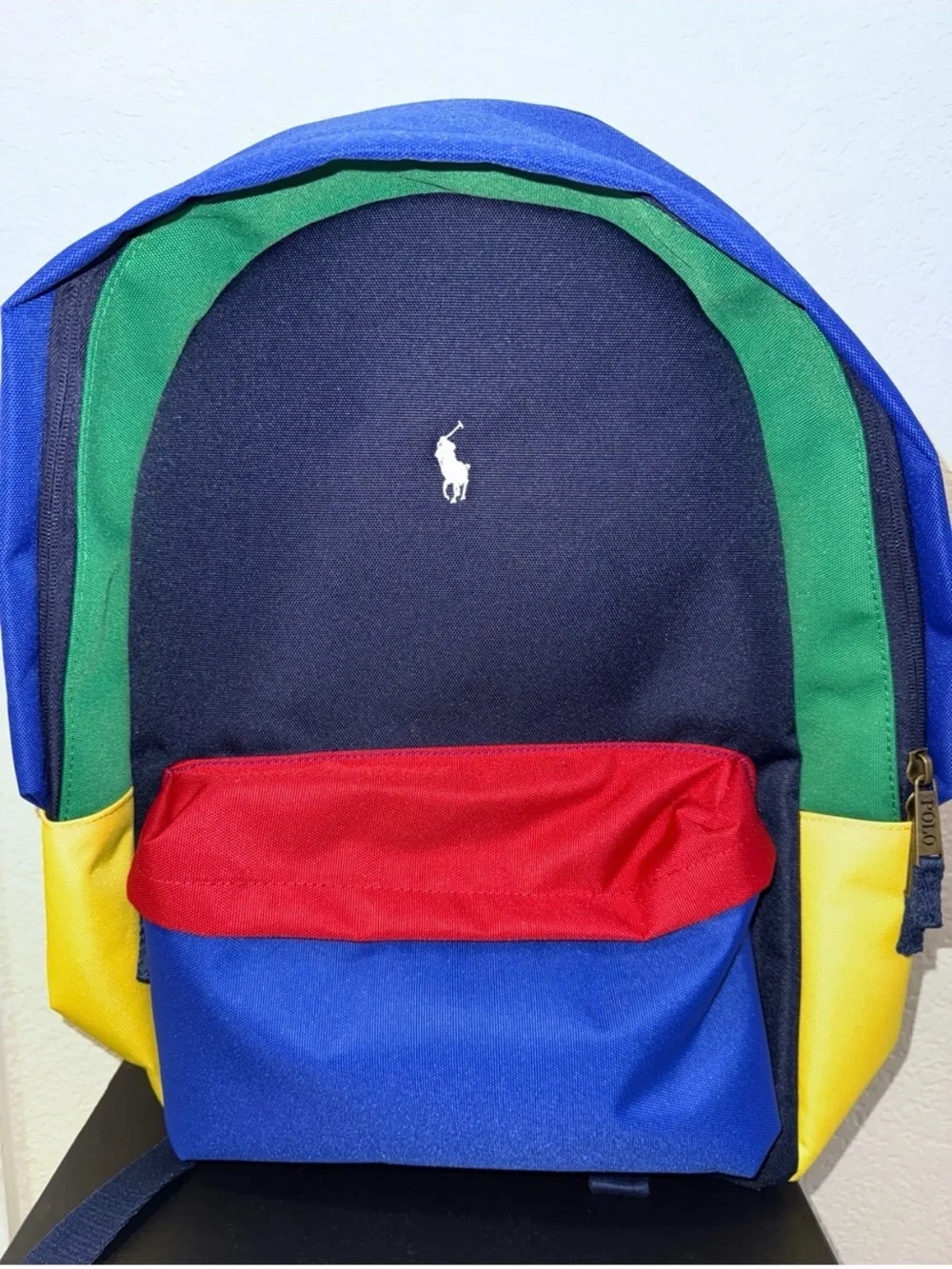 Polo by Ralph Lauren Multicolor Men's Backpack - Navy, Blue, Red, Green, Yellow